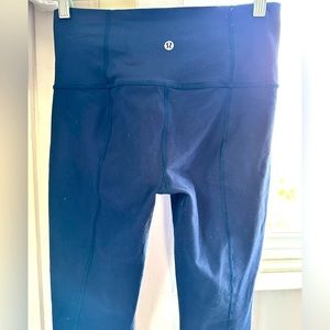 Lululemon align pants straight cut navy blue 28” size 6